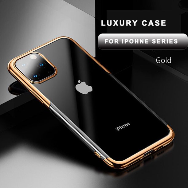 For Apple Iphone 11 Pro Phone Back Case Cover High Definition Clear Soft Tpu Gold Walmart Com