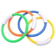 thumbnail image 1 of Shisuyan 4pcs Dive Rings Underwater Swimming For Summer Pool Games Lightweight Design Smooth Edges Water For Boys, 1 of 8