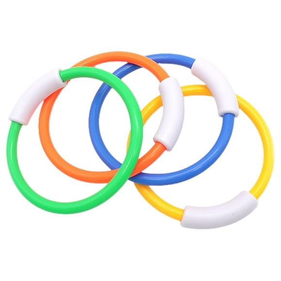 BRIGHTFUFU 4 Uds piscina subacuática juguetes de buceo anillos de buceo juguetes piscina de agua juguetes para niños