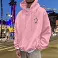 thumbnail image 3 of MHFRRA Sudadera con Capucha y Estampado Gráfico de Moda para Uso Informal y Actividades Al Aire Libre Rosa, 3 of 5