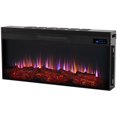 thumbnail image 4 of Pemberly Row Traditional Solid Wood Landscape Electric Fireplace in White, 4 of 13