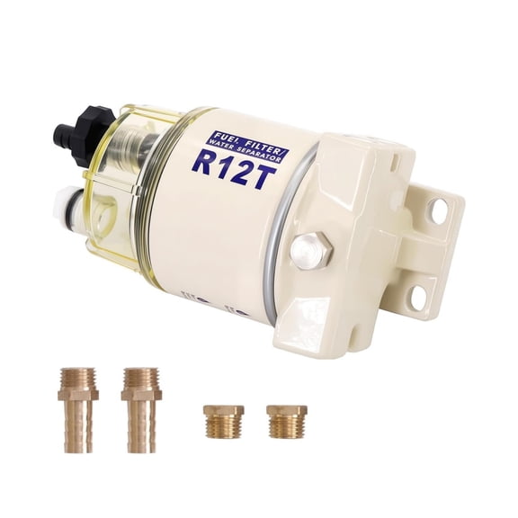 GUYUTING Metal Plastic Nylon Marine Fuel Water Separator Kit M18 X 1.5 Center Thread for R12T S3240 99105-20006