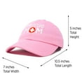 thumbnail image 3 of DALIX Rescue Mom Womens Baseball Cap Dad Hat in Light Pink, 3 of 7