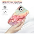 thumbnail image 6 of CASEFIV for iPhone 11 Pro Max Case,Heavy Duty Shockproof Full Body Protective Women Girls Marble Pattern Phone Cover for iPhone 11 Pro Max,Rose Gold, 6 of 8