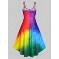 thumbnail image 2 of Tallas grandes impresas Highi Midi Sundress Rosegal Vestidos casuales de talla grande, 2 of 5