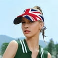 thumbnail image 6 of Union Jacks Flag Sport Visor Hats Sun Protection Outdoor Activity For Women Men, 6 of 7