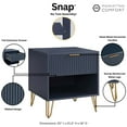 thumbnail image 4 of Manhattan Comfort DUMBO 1.0 Nightstand made from Engineered Wood - Midnight Blue, 4 of 11