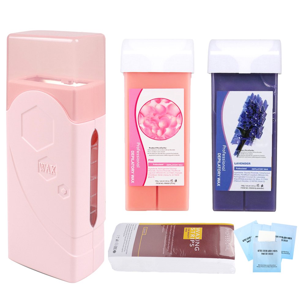 iMeshbean 60W Wax Heater Roller Depilatory Roll on Wax Warmer with 200g