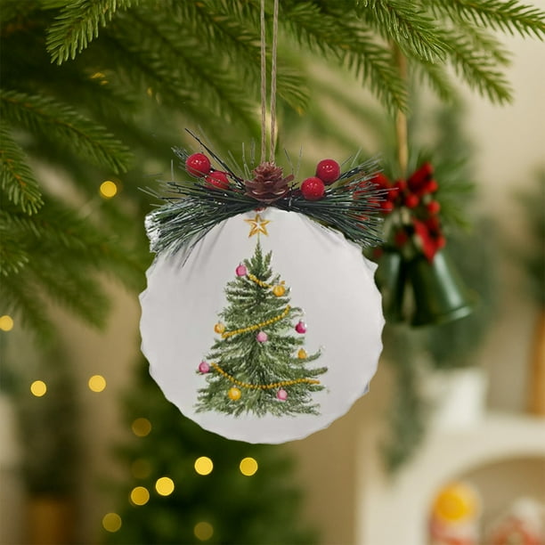 Decoraciones navideñas, adornos navideños, regalos de Navidad, colgantes de Papá Noel, colgantes para el árbol de Navidad, artículos navideños, decoración para el hogar, regalos, colgante metálico