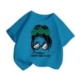 thumbnail image 3 of LUOGENLI T Shirts for Girls 6-7 Kid Girls Cute Graphic Printed Round Neck Short Sleeve Tee Summer Casual T Shirt Tops Summer Tops for Girls 12-14 Girls Tops Size 14-16 Summer 3-4 Years, 3 of 5