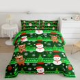 thumbnail image 2 of Manfei Winter Cute Snowman Bedding Comforter Set for Kids, Merry Christmas Twin Comforter Sets, Kawaii Deer Animal Reversible Bedding Set, Lightweight Room Decor, 2-Piece, 2 of 8