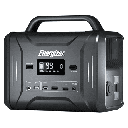 

Energizer 320Wh Portable Power Station 100000mAh LiFePO4 Batteries Solar Generator Sine Wave 300W Peak 600W Backup Power for Outdoors Camping Travel