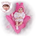 thumbnail image 1 of Muñeca Reborn Bebé Realista Yesteria Vinilo Suave Cuerpo Completo 16pulg con 2 Sets de Ropa y Accesorios Niña Rosa Yesteria YA54554, 1 of 2
