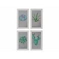 thumbnail image 1 of Métal Wall Art Avec Cadre (Cactus) (Assorties) - Set of 4, 1 of 1