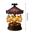 thumbnail image 3 of Ghost Carousel Light, Halloween Light Up Ghost Night Light Decorations Indoor, Spooky Rechargeable Ghost Reading Book Lamp Cute Ghost with Light for Bedroom Home Kitchen Mantel Tabletop, 3 of 6