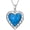 Style 2, variant on Women’s Dainty Angel Wing Heart Blue Crystal Necklace, Sparkling Faceted Pendant, 925 Sterling Silver Chain, Romantic Protection Jewelry Gift for Valentine’s Day Birthday Anniversary, 18+2inch Adjust