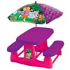 Dora the Explorer Picnic Table with Umbrella