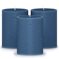 thumbnail image 3 of CANDWAX 3x3 Pillar Candle Set of 3 - Decorative Rustic Candles Unscented and No Drip Candles - Ideal as Wedding Candles or Large Candles for Home Interior - Black Green Candles, 3 of 125