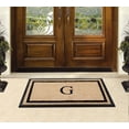thumbnail image 5 of A1HC Rubber and Coir Door Mat Heavy Weight Large Entry Mat Outdoor Durable Monogrammed G Doormat 24"X48", Beige, 5 of 6