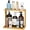 Natural Bamboo, variant on ANHXN Bathroom Organizer Countertop – Small Vanity Storage Shelf for Makeup, Perfume, Skincare – Natural Cosmetics Display Rack for Dresser, Sink, Kitchen