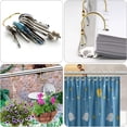 thumbnail image 2 of 12 Pcs Open Shower Curtain Hook Rings Oval Hanging for Rod Hooks Metal Bathroom Gold, 2 of 8