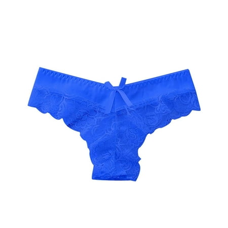 DondPO Womens Underwear Womens High Waisted Bikini Underwear Smooth Underwear Breathable Ladies Seamless Underwear For Women Womens Sexy Underwear Blue One Size Clearance
