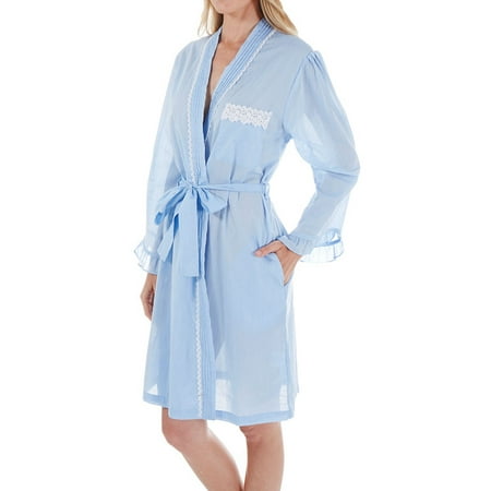 eileen west robe chambray wrap short