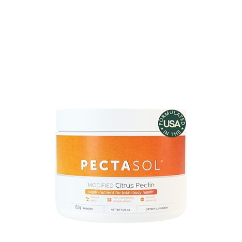 Pectina cítrica modificada PectaSol – 150 g en polvo – Suplemento para la salud corporal total para apoyar el corazón, el sistema inmunológico, la respuesta a la inflamación y el envejecimiento saluda