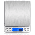 thumbnail image 4 of Báscula de cocina digital, báscula de letras, báscula doméstica, báscula fina con función de tara 3 kg x 0,1 g con pantalla LCD plataforma de acero inoxidable Adepaton 2033621, 4 of 8