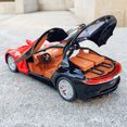 thumbnail image 3 of Modèle de Voiture de Sport en Alliage Atlantique 1:24 Véhicules Jouets en Métal Moulés sous Pression Modèle de Voiture Simulation Son Lumière Collection Cadeaux pour Enfants Rouge Sans Boîte, 3 of 5