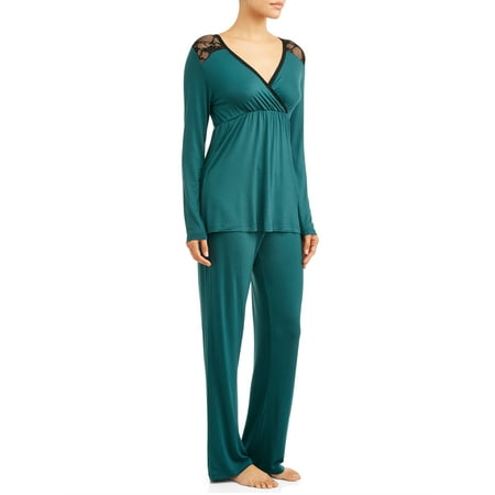 Maternity Nurture By Lamaze Nursing Long Sleeve Top and Pants Sleep Set (Available in Multiple Colors)