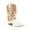 Gold, variant on Cowgirl Boots for Young Ladies Autumn And Winter Boots Sequined Pointed Toe Chunky High-heeled Mid-boots 4.5(35)