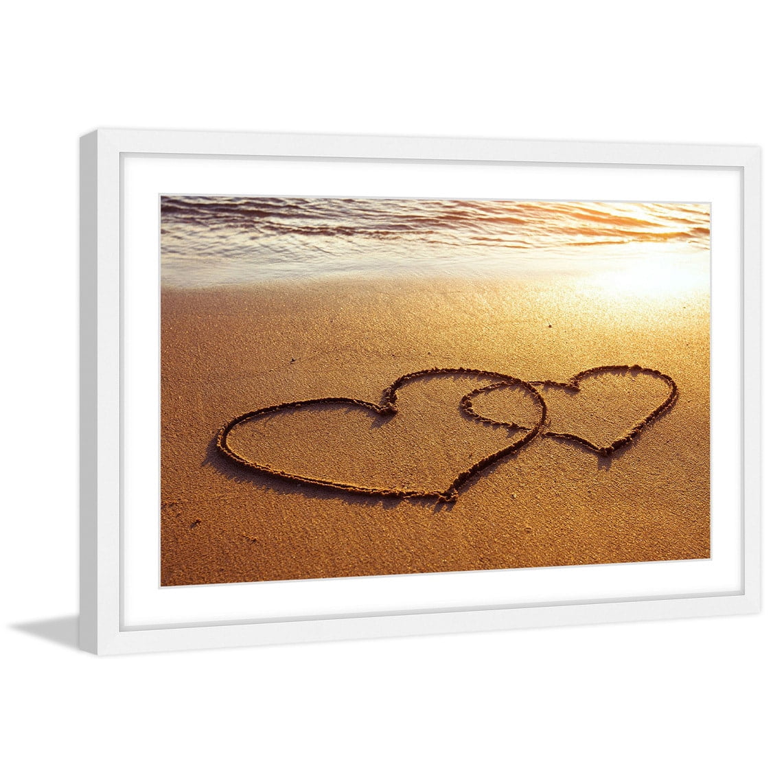 Marmont Hill "Double Hearts" Framed Painting Print