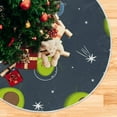 thumbnail image 5 of GZHJMY Avocado Christmas Tree Skirt Home Decoration Large Round Christmas Tree Skirt for Holiday Party Home Christmas Day Ornaments, 47.2", 5 of 6