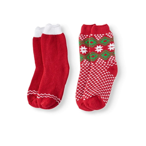 Hot Feet Women's 2 Pairs Heavy Thermal Socks Thick Insulated Crew for