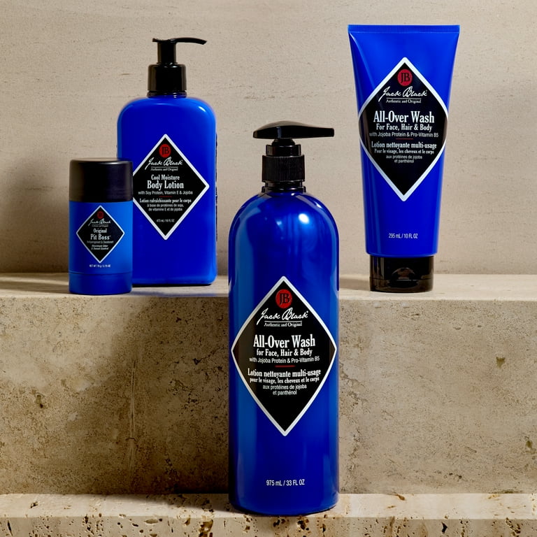 Jack Black Pure Clean Daily Facial All-Over Wash for Face, Hair