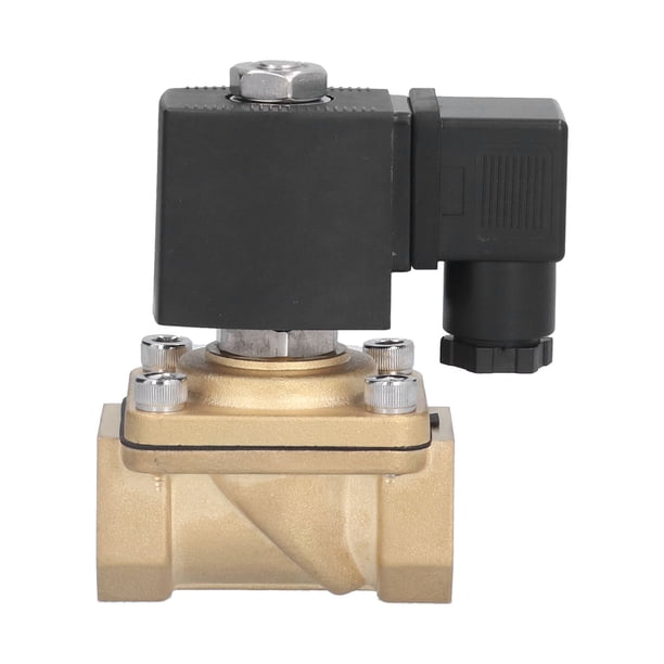 Válvula Solenoide Eléctrica, Válvula De Latón Tipo Diafragma 2W41-20GBN G 3/4 Pulg. Para Aire Para Gas Para Aguas Residuales