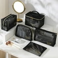 thumbnail image 6 of Mesh Visible Cosmetic Bag, Double Zippers with Handle Storage Bag,Large Capacity Portable Travel Mesh Makeup Bag, 6 of 7