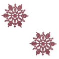 thumbnail image 3 of Injueey 12 piezas hogar interior portátil Navidad copo de nieve decoración Navidad dormitorio decoración festival banquete ornamento rosa Rosado 2piezas Injueey CBP042884, 3 of 5