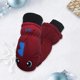 thumbnail image 3 of Niños Mittens Invierno Impermeable Niños Cálido Fácil Accesorios Empresas Cómodas Dibujos Animales Impresos para Clima Frío Red M 3 pares Kearding HA059221-02B, 3 of 6