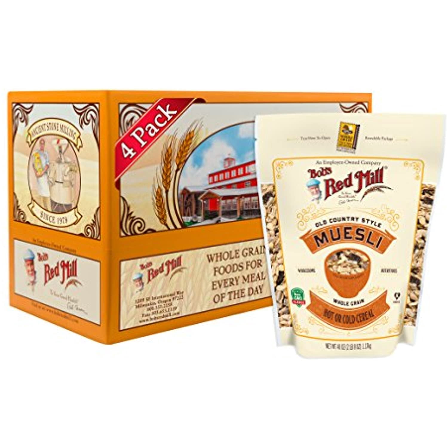 Bobs Red Mill Muesli, Old Country Style Cereal, 40 Oz, 57 OFF