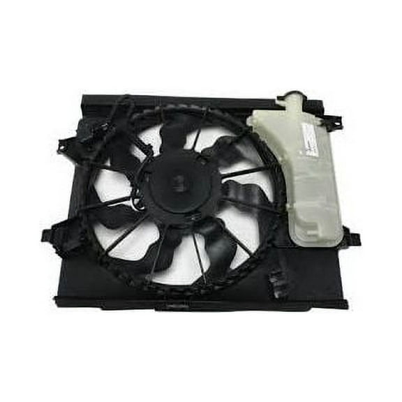 Radiator Fan Assembly with Overflow Tank - Compatible with 2012 - 2019 Kia Soul 1.6L 2.0L 2013 2014 2015 2016 2017 2018