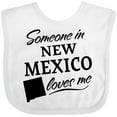 thumbnail image 3 of Inktastic Someone in New Mexico Loves Me Boys or Girls Baby Bib, 3 of 4