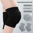 thumbnail image 3 of 1 Pair Sports Knee Pad Running Fitness Volleyball Running Gym Protective Basketball Kneepad Sleeve Support Soft Protection Brace Protector Gray, 3 of 7