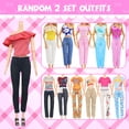 thumbnail image 4 of ECORELF 100 Pcs Doll Clothes and Accessories Set for 11.5 Inch Doll -Complete Wardrobe Set for Girls, 4 of 9