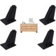 thumbnail image 1 of 4 Piece Furniture Leg Adjustable Feet Furniture Legs Kitchen Legs Worktop Bar Tv Desk Table Legs, Furniture Feet Aluminum Alloy, 1 of 5