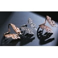 thumbnail image 3 of Womens Angel Wing Ring Alloy Electroplated Gemstone Inlaid Elegant Fashion Jewelry Gift For Her Rose Gold Tone Luxe, 3 of 11