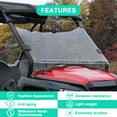 thumbnail image 3 of Kojem Full Windshield Front Clear Vented 3/16" Windscreen for 2015 2016 2017 2018 2019 2020 2021 Honda Pioneer 500, 3 of 13