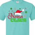 thumbnail image 4 of Inktastic Nana Claus with Christmas Santa Hat and Snowflakes T-Shirt, 4 of 5