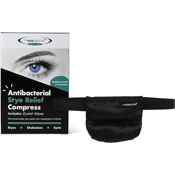 The Eye Doctor Stye Relief Compress - Reusable Microwaveable Hot Single Eye Patch Mask - Treatment of Stye, Blepharitis, Dry Eye